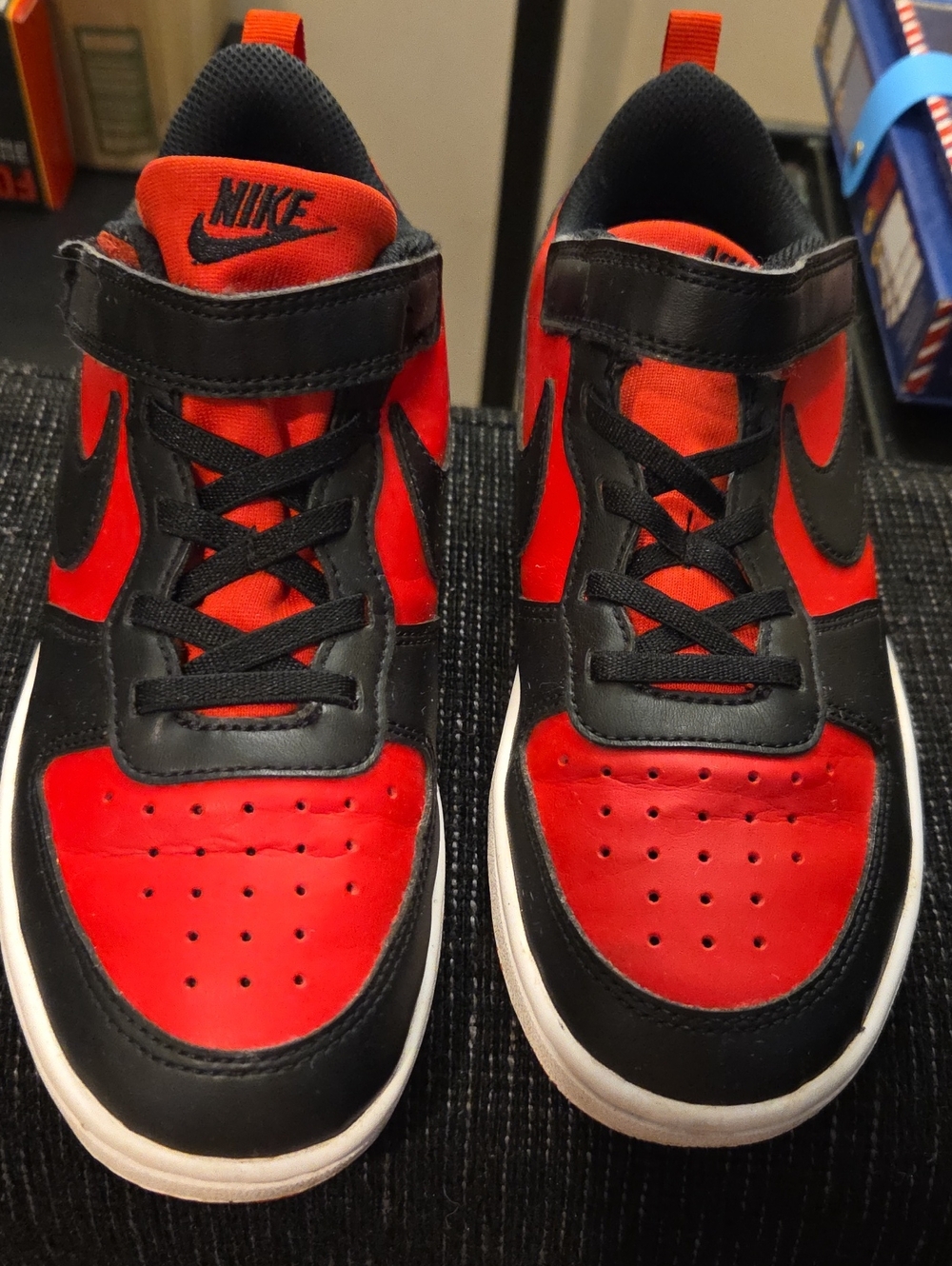Nike Kids Red and Black Sneakers
